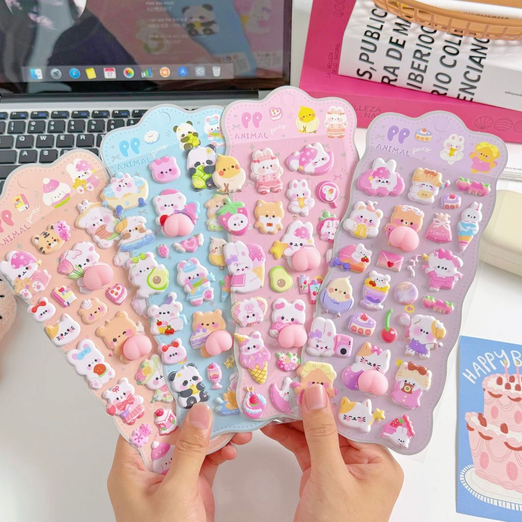 Phone Accessories For Kids - 4 piezas de pegatinas 3D suaves