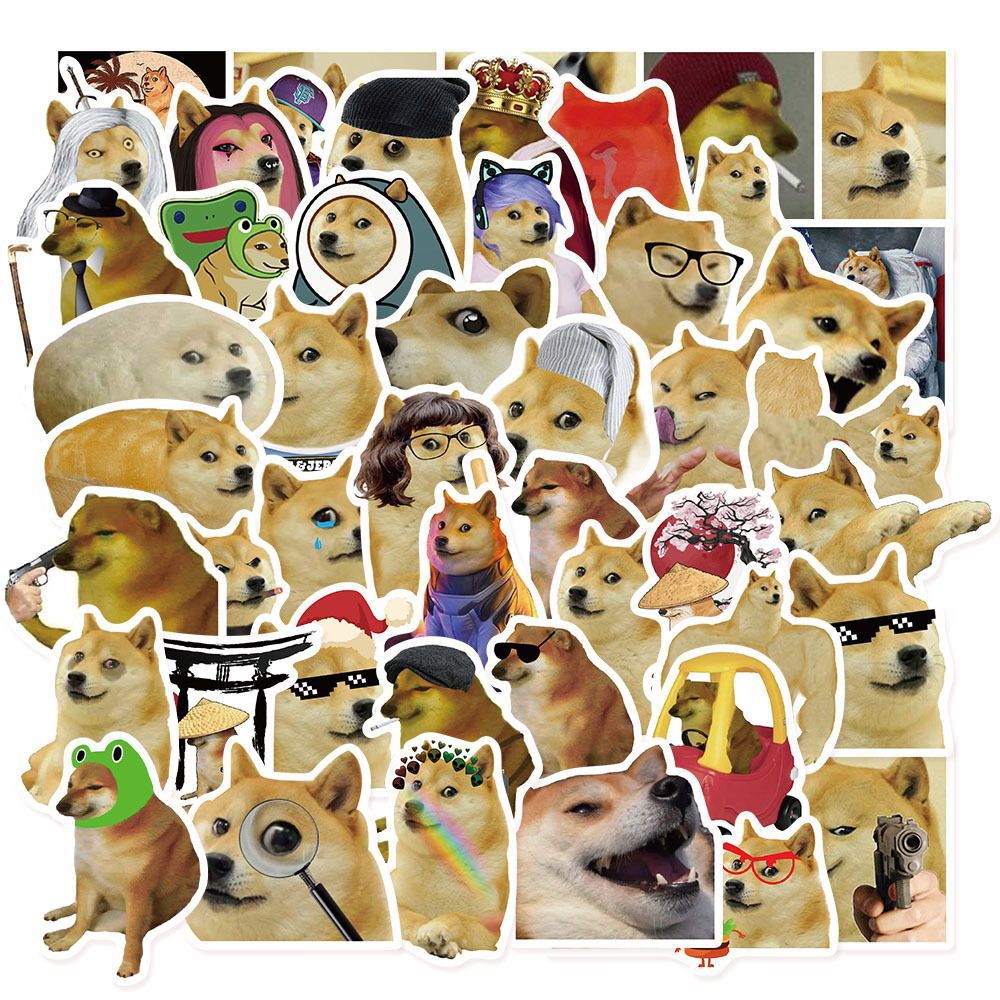 Phone Accessories For Kids - 50 pegatinas divertidas de Doge MEME,