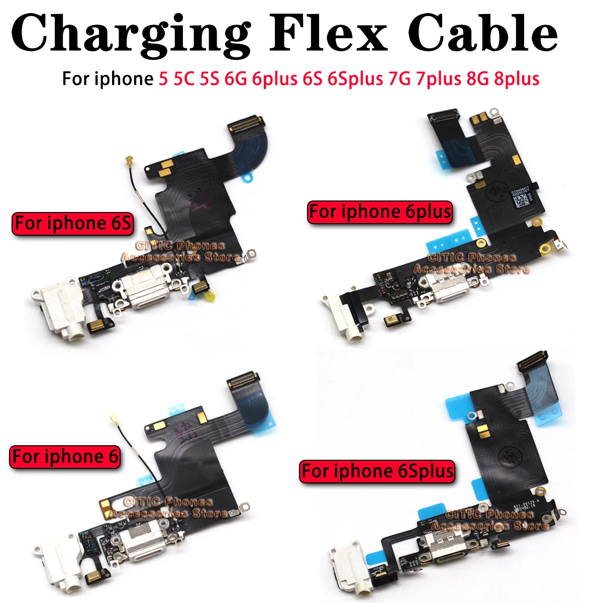 Usb Data Cable - 5 uds para iPhone 6 6S