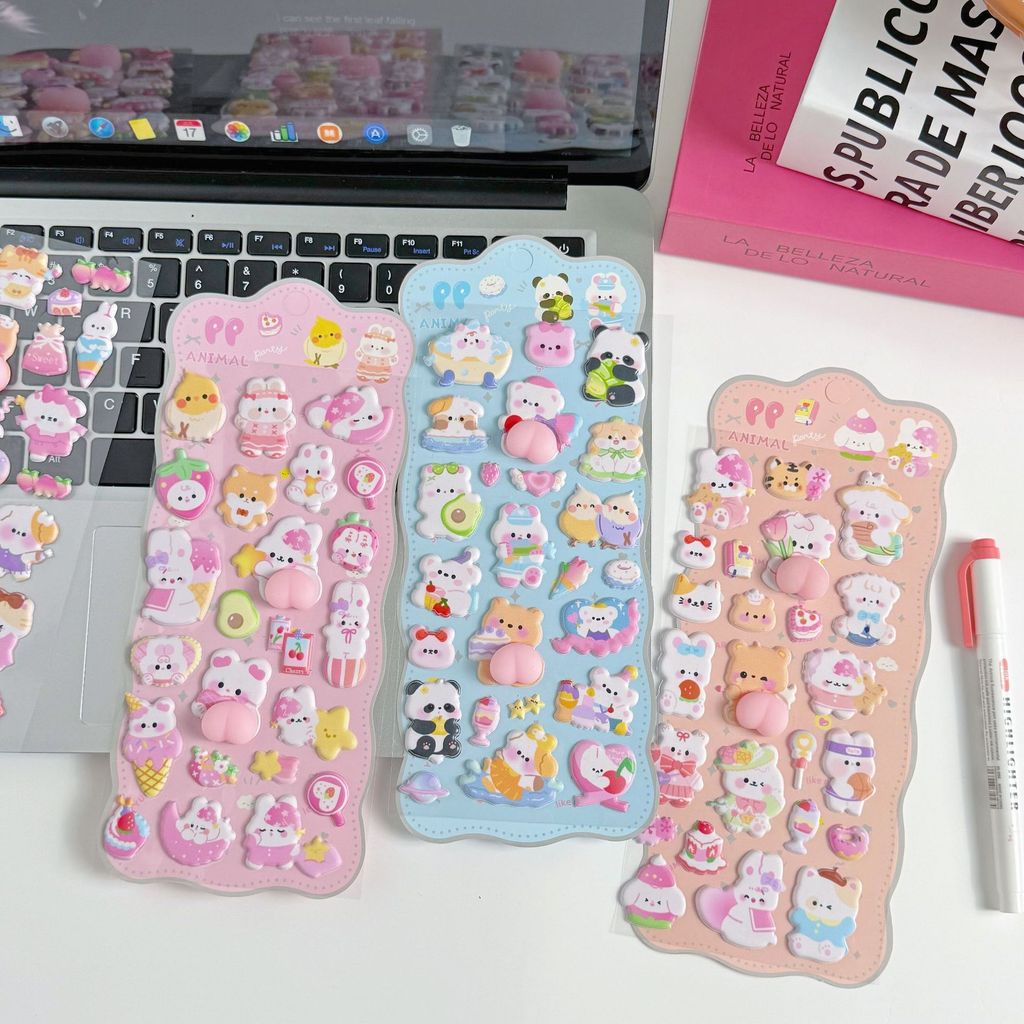 4 piezas de pegatinas 3D suave - Phone Accessories For Kids reseña y precio