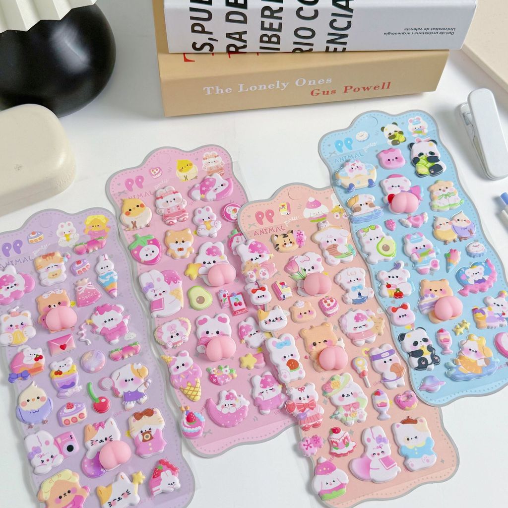 4 piezas de pegatinas 3D suave - Phone Accessories For Kids reseña y precio
