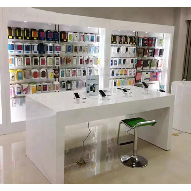Expositor de Madera Personaliz - Phone Accessories Store reseña y precio