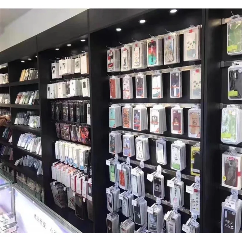 Expositor de Madera Personaliz - Phone Accessories Store reseña y precio